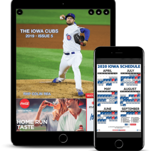 Iowa Cubs PageRaft publication on mobile devices